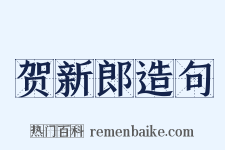 贺新郎造句是什么意思的图片